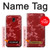 W3817 Motif de fleurs de cerisier floral rouge Etui Coque Housse et Flip Housse Cuir pour Samsung Galaxy J5 (2017) EU Version