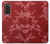 W3817 Motif de fleurs de cerisier floral rouge Etui Coque Housse et Flip Housse pour Samsung Galaxy Z Fold2 5G