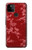 W3817 Motif de fleurs de cerisier floral rouge Etui Coque Housse et Flip Housse Cuir pour Google Pixel 5A 5G