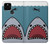 W3825 Plongée en mer de requin de dessin animé Etui Coque Housse et Flip Housse Cuir pour Google Pixel 5