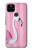 W3805 Flamant Rose Pastel Etui Coque Housse et Flip Housse Cuir pour Google Pixel 4a 5G