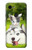 W3795 Peinture Husky Sibérien Ludique Chaton Grincheux Etui Coque Housse et Flip Housse Cuir pour Google Pixel 3a