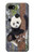 W3793 Peinture de neige mignon bébé panda Etui Coque Housse et Flip Housse Cuir pour Google Pixel 3a XL