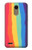 W3799 Arc-en-ciel aquarelle vertical mignon Etui Coque Housse et Flip Housse Cuir pour LG K10 (2018), LG K30