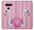 W3805 Flamant Rose Pastel Etui Coque Housse et Flip Housse Cuir pour LG V40, LG V40 ThinQ