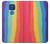 W3799 Arc-en-ciel aquarelle vertical mignon Etui Coque Housse et Flip Housse Cuir pour Motorola Moto G Play (2021)