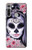 W3821 Sugar Skull Steampunk Fille Gothique Etui Coque Housse et Flip Housse Cuir pour Motorola Moto G8