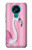 W3805 Flamant Rose Pastel Etui Coque Housse et Flip Housse Cuir pour Nokia 3.4