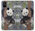 W3793 Peinture de neige mignon bébé panda Etui Coque Housse et Flip Housse Cuir pour OnePlus Nord N100