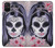 W3821 Sugar Skull Steampunk Fille Gothique Etui Coque Housse et Flip Housse Cuir pour OnePlus Nord N100