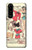 W3820 Poupée de papier de mode de cow-girl vintage Etui Coque Housse et Flip Housse Cuir pour Sony Xperia 5 III