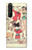 W3820 Poupée de papier de mode de cow-girl vintage Etui Coque Housse et Flip Housse Cuir pour Sony Xperia 1 III