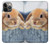 W0242 Lapin mignon Etui Coque Housse et Flip Housse Cuir pour iPhone 13 Pro