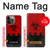 W2917 Biohazards Virus Alert Rouge Etui Coque Housse et Flip Housse Cuir pour iPhone 13 Pro