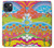 W3407 hippie Art Etui Coque Housse et Flip Housse Cuir pour iPhone 13 mini