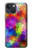 W3677 Mosaïques de briques colorées Etui Coque Housse et Flip Housse Cuir pour iPhone 13 mini