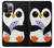 W2631 Mignon Bébé Pingouin Etui Coque Housse et Flip Housse Cuir pour iPhone 13 Pro Max