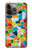 W3391 Art abstrait carreaux de mosaïque graphique Etui Coque Housse et Flip Housse Cuir pour iPhone 13 Pro Max