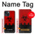 W2917 Biohazards Virus Alert Rouge Etui Coque Housse et Flip Housse Cuir pour iPhone 13