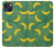 W3286 Motif banane Etui Coque Housse et Flip Housse Cuir pour iPhone 13