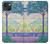 W3349 Paul Signac Terrasse de Meudon Etui Coque Housse et Flip Housse Cuir pour iPhone 13