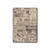 W3819 Papier Vintage rétro Tablet Etui Coque Housse pour iPad Air 2, iPad 9.7 (2017,2018), iPad 6, iPad 5