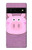 W3269 Porc Dessin animé Etui Coque Housse et Flip Housse Cuir pour Google Pixel 6