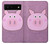 W3269 Porc Dessin animé Etui Coque Housse et Flip Housse Cuir pour Google Pixel 6