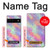 W3706 Arc-en-ciel pastel Galaxy Pink Sky Etui Coque Housse et Flip Housse Cuir pour Google Pixel 6