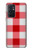 W3535 Rouge vichy Etui Coque Housse et Flip Housse Cuir pour OnePlus 9RT 5G
