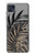 W3692 Feuilles de palmier gris noir Etui Coque Housse et Flip Housse Cuir pour Motorola Moto G50 5G [for G50 5G only. NOT for G50]