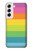 W2363 Arc en ciel Motif Etui Coque Housse et Flip Housse Cuir pour Samsung Galaxy S22