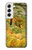 W3344 Henri Rousseau Tigre dans une tempête tropicale Etui Coque Housse et Flip Housse Cuir pour Samsung Galaxy S22