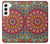 W3694 Modèle d'art hippie Etui Coque Housse et Flip Housse Cuir pour Samsung Galaxy S22