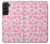 W2213 Motif rose Léopard Etui Coque Housse et Flip Housse Cuir pour Samsung Galaxy S22 Plus