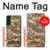 W3294 Armée Tan Coyote Camo Désert Camouflage Etui Coque Housse et Flip Housse Cuir pour Samsung Galaxy S22 Plus