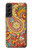 W3402 Floral Paisley Seamless Etui Coque Housse et Flip Housse Cuir pour Samsung Galaxy S22 Plus