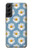 W3454 Marguerite Florale Etui Coque Housse et Flip Housse Cuir pour Samsung Galaxy S22 Plus