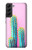 W3673 Cactus Etui Coque Housse et Flip Housse Cuir pour Samsung Galaxy S22 Plus