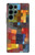 W3341 Paul Klee Raumarchitekturen Etui Coque Housse et Flip Housse Cuir pour Samsung Galaxy S22 Ultra