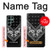 W3363 Motif Bandana Noir Etui Coque Housse et Flip Housse Cuir pour Samsung Galaxy S22 Ultra