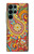 W3402 Floral Paisley Seamless Etui Coque Housse et Flip Housse Cuir pour Samsung Galaxy S22 Ultra