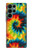 W3459 tie Dye Etui Coque Housse et Flip Housse Cuir pour Samsung Galaxy S22 Ultra