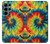 W3459 tie Dye Etui Coque Housse et Flip Housse Cuir pour Samsung Galaxy S22 Ultra