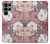 W3716 Motif floral rose Etui Coque Housse et Flip Housse Cuir pour Samsung Galaxy S22 Ultra