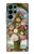 W3749 Vase de fleurs Etui Coque Housse et Flip Housse Cuir pour Samsung Galaxy S22 Ultra