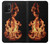 W3379 Cadre d'incendie Etui Coque Housse et Flip Housse Cuir pour Samsung Galaxy M32 5G