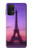 W3447 Paris Eiffel Le coucher du soleil Etui Coque Housse et Flip Housse Cuir pour Samsung Galaxy M32 5G