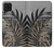 W3692 Feuilles de palmier gris noir Etui Coque Housse et Flip Housse Cuir pour Samsung Galaxy M22