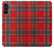 W2374 Motif Tartan Rouge Etui Coque Housse et Flip Housse Cuir pour Samsung Galaxy A13 5G